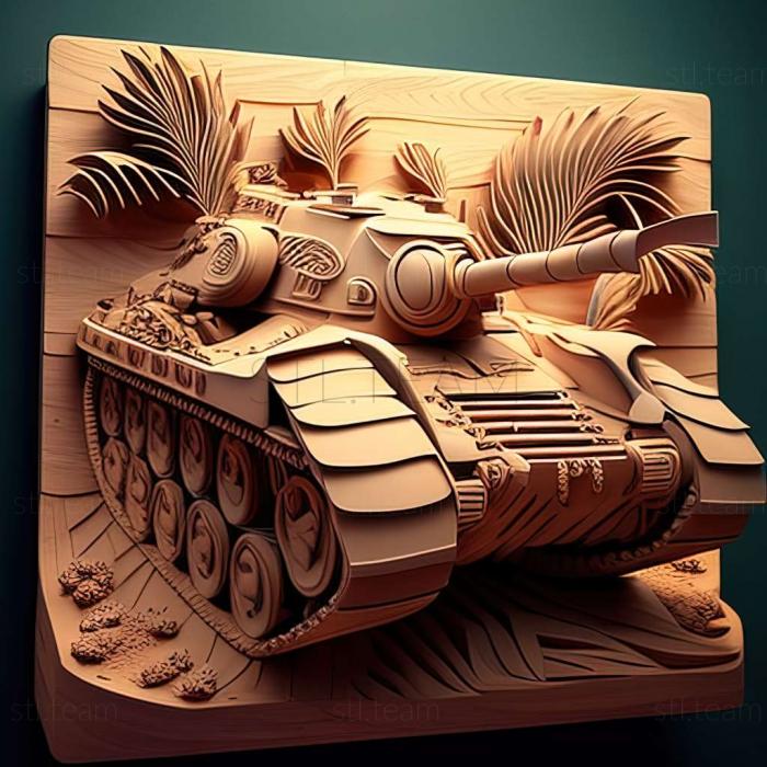 3D модель Танковая разведка 3D игра (STL)